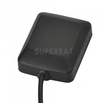 Superbat Gray AVIC GPS Active Magnetic base Antenna Aerial Connector Cable for Pioneer GPS Navigation Receiver