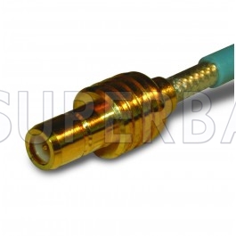 SMB Jack(male pin) Solder Coaxial Connector 50 Ohm for 0.086 Semi-Rigid Coaxial Cable