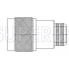 Superbat 50 Ohm N Type Plug Male Striaght Crimp Connector For LMR-500 Coaxial Cable