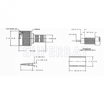 TNC Male Plug Straight Crimp Connector 50 Ohm for LMR-240