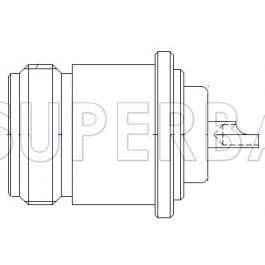 Superbat 50 Ohm N-Type Straight Jack Female Solder Cup Round Flange RF Connector