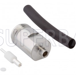 Superbat N Type Jack Female Straight 50 Ohm Connector For 0.141" semi-rigid & conformable cable