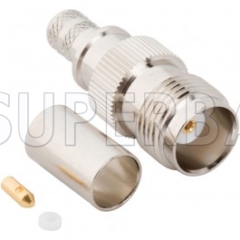 TNC Female Jack Crimp Connector 50 Ohm for LMR-195 KSR-195 Coax Cable