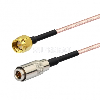 1.0/2.3-75 Straight Plug to SMA Straight Plug RG316 100cm