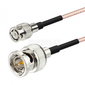 Mini-BNC Straight Plug1 to BNC-75 Straight Plug RG179 60cm