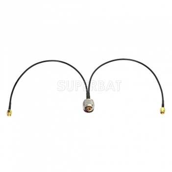 N Straight Plug to SMA Straight Plug to SMA Straight Plug RG174 30cm