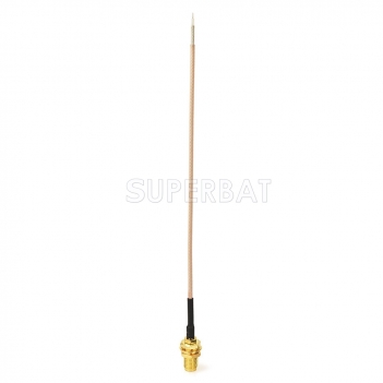 Superbat SMA socket SMA Bulkhead Pigtail cable RG178 to blank end /Stripping end /Pre-made end 6inch for Wifi Ham Radio