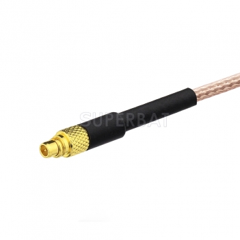MMCX Straight Plug to RP-SMA BulkHead Jack with O-ring RG178 10cm