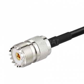 DIN Straight Plug to UHF Straight Jack RG58 30cm