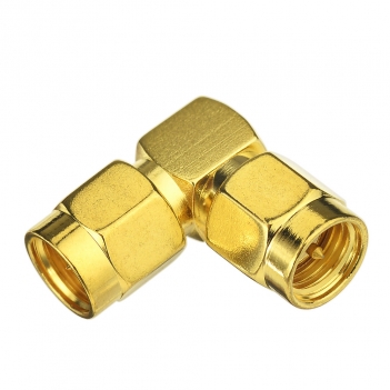 Superbat RF SMA plug to SMA plug male right angle coaxial adapter connector for Wireless