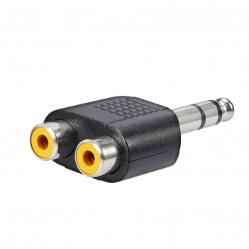 RCA Jack Female to 6.5mm Plug Male Adapter Straight