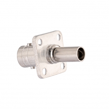 BNC Jack Female Connector Straight 4 Hole Flange Crimp LMR-195