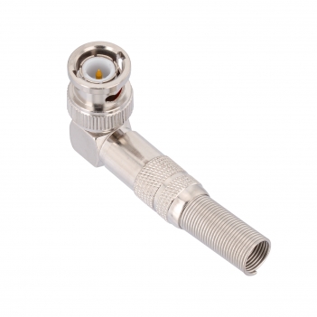 BNC Plug Male Connector Right Angle Crimp LMR-300