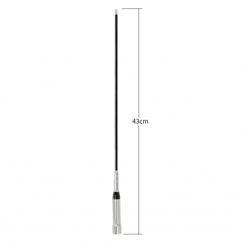 High Gain Mobile Ham Radio Fiberglass Antenna Car Truck Amateur Two Way Radio Dual Band VHF UHF 136-174 MHz 400-470MHz Anti-Rust Antennas