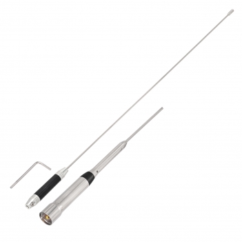 Vehicle Mobile Ham Radio Antenna Dual Band VHF UHF 144/430MHz Anti-Rust Antenna 26in, PL259 Connector