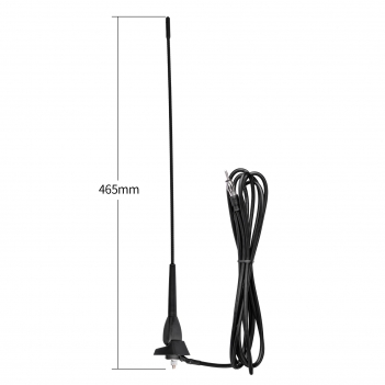 Waterproof Marine Boat Radio Antenna 18 Inch, AM/FM Stereo Antenna Mast Replacement with Mount Base for Boat Car Tractor RV ATV UTV Motorcycle Yacht Pontoon