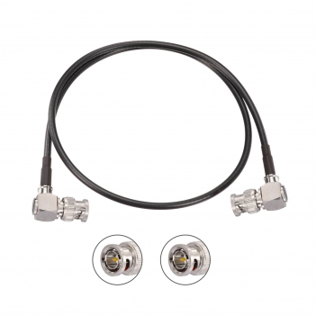 75 Ohm SDI Cable BNC Male to Male Right Angle Belden 1855A 60cm Supports HD-SDI 3G-SDI 1080P 4K 8K 12G-SDI Audio Video