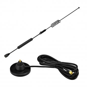 10dBi 4G LTE Antenna Omni SMA Male Antenna with Magnetic Base Extension Cable 9.8ft for 4G Router Wireless Home Phone Modem Outdoor Cellular Trail Camera