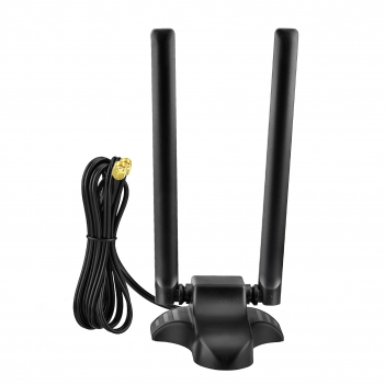 PC WiFi Antenna Dual Band 2.4GHz 5GHz RP-SMA WiFi Antennae with 6.5 Feet Extension Cable for PC Desktop Computer PCI PCIe WiFi Bluetooth Card Wireless WiFi Router