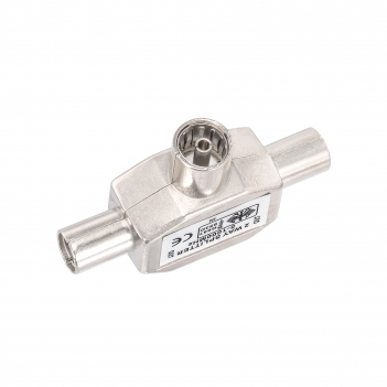 2-Way PAL TV IEC DVB-T Antenna Coaxial Splitter 1 Female to 2 Male RF Indoor Adapter Connector 1 GHz 5-1000 MHz for Foxtel Optus CATV SAT DTV Connections