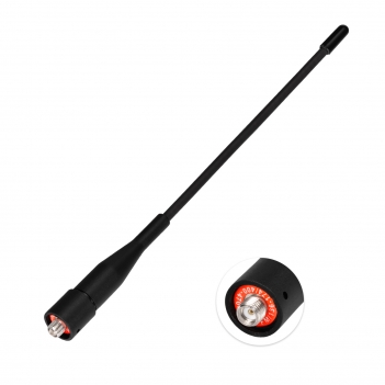 Two Way Radio Antenna 6in, VHF/UHF Dual Band SMA Female Flexible Handheld Ham Radio Antenna  for Kenwood Baofeng Walkie Talkie UV-5R UV-82 Yaesu FT-65