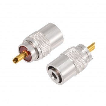 PL259 Coax Connectors PL-259 UHF Male Solder Cable Connector for RG58 RG8X LMR240 RG8 Coaxial Cable Ham Radio Antenna CB Antenna etc.