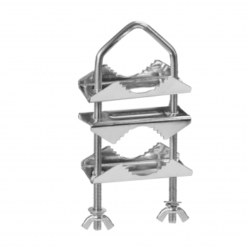 Antenna Mast Clamps U-Bolt Mounting Hardware Bracket & V Jaw Block for TV CB Ham Outside Home Antenna Lora Double Pipe-Mounting etc.