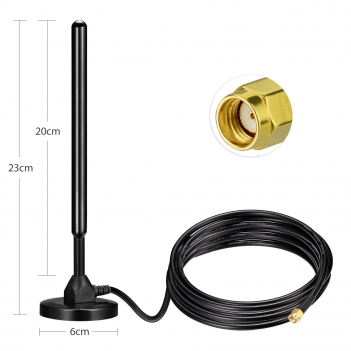 Lora Antenna 915mhz 3dbi Helium Miner Magnetic Base HNT Omnidirectional Antennas 10ft Cable for MNTD RAK V2 Nebra Bobcat 300 Sensecap M1 HNT Helium Hotspot Miner SyncroBit Gateway