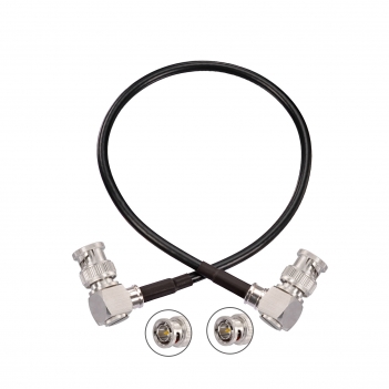 75 Ohm BNC Right Angle Male to BNC Right Angle Male (Belden 1855A) 3G 6G HD SDI Vedio Camera Cable