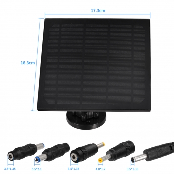 Trail Camera 4W [6V] Solar Power Panel Charger Kit Battery Pack 4000mAh Solar Panel with Bracket Fits Most Wireless 4G LTE Cellular Hunting Game Cam Camera Deer Feeder