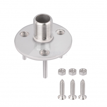 VHF Marine GPS Antenna Base Mount Kit 316 Stainless Steel Fixed Mount Bracket for Boat Automotive