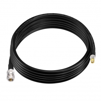 Lora Antenna 10ft ALSR400 Ultra Low Loss RF Extention Cable - N Female to RP-SMA Male - with SMA Male Adapter Compatible with Helium HNT BOBCAT Miner SyncroBit Gateway Sensecap Hotspot Antennas