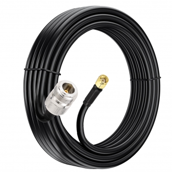 N Female to RP-SMA Male Pure Copper Low Loss Coaxial Cable 10ft Compatible with 4G Wifi Cellular LTE Amplifier Extender Transceivers Phone Signal Booster Lora Surge Arrester Cables