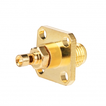 SMA Female Straight 4 Hole Flange Panel Connector for 1.37 Cable