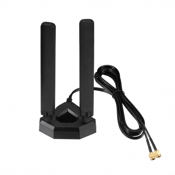 WiFi 6E Tri-Band Antenna 6GHz 5GHz 2.4GHz Gaming WiFi Antenna Magnetic Base with 6.5ft Extension Cable for PC Desktop Computer PCIe WiFi 6E Card WiFi Router