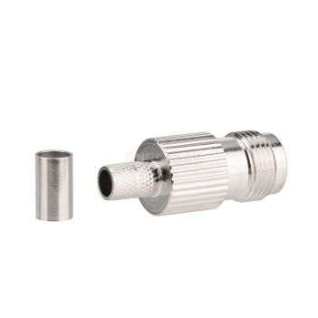 TNC Female Connector Crimp/Non-Solder Contact Attachment for LMR-240