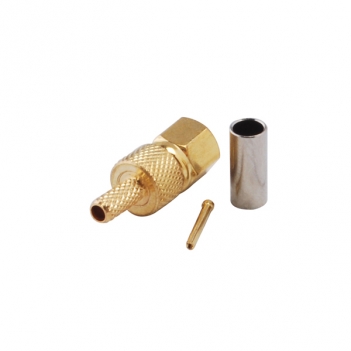 SMC Plug Female Connector Straight Crimp for RG316