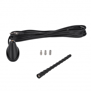 Car Universal AM FM Stereo Radio 7.2 Inches Threaded Antenna with Mount Base - Universal Vehicle FM Replacement Antenna