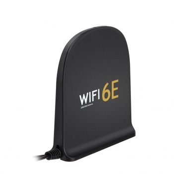 WiFi 6E Antenna aWiFi 6E Antenna Tri-Band 2.4GHz 5GHz 6GHz MIMO RP-SMA Male MagnetiTri-Band 2.4GHz 5GHz 6GHz MIMO RP-SMA Male Magnetic Base 8dBi Antenna with 6.5ft Cable for WiFi Router Wireless Network Card PC Motherboard PCI PCIe Card Security IP Camera