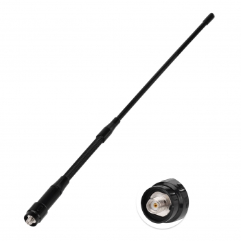 Dual Band UHF VHF Ham Radio Antenna - 136-174MHz 400-470MHz Soft Whip Antenna - Compatible with Baofeng UV-5R BF-F8HP 888S Retevis RT-5R RT5 RT-5RV RT29 Aliunce HD1 Arcshell AR-5 Two Way Radio