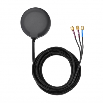 4G LTE MIMO Cellular GPS Adhesive Magnetic Mount Antenna with Braided Sheath for 4G LTE GPS Cradlepoint IBR900 IBR1700 Sierra Wireless Airlink MG90 MP70 GX450 RV50 RV50X Industrial Gateway Modem Mobile Router