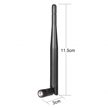 2pcs 2.4GHz/5.8GHz 3dBi Dual Band Omni WIFI Antenna RP-SMA for Wireless Security IP Camera