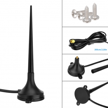 4G LTE Antenna,698-960 MHz, 1710-2170 MHz, 2300-2700 MHz. 3cm Strong Magnetic Base, for better reception，