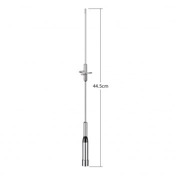 Mobile Ham Radio High Gain Antenna Dual Band VHF UHF 136-174MHz 400-470MHz Amateur Radio Anti-Rust Antennas with Magnetic Base 16.4ft 5m Cable for Car Truck Two Way Radio Marine VHF Radio