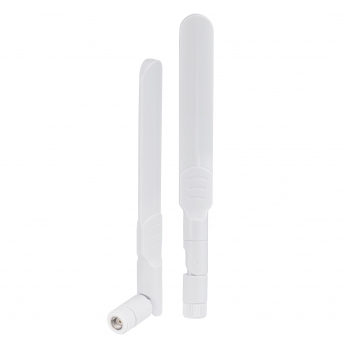 White Color WiFi Antenna Dual Band 2.4GHz/5GHz 8dBi with RP-SMA Male for Wireless Router or Card