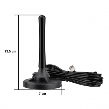 FM Antenna for Stereo Receiver, Magnetic Base FM Radio Antenna with 9.8ft Extension Cable for Pioneer Onkyo Yamaha Marantz Bluetooth Home Theater Stereo Receiver HD Radio