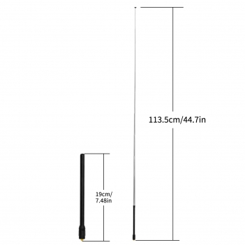 70-1000MHz Wide-Band Handheld Telescopic Antenna