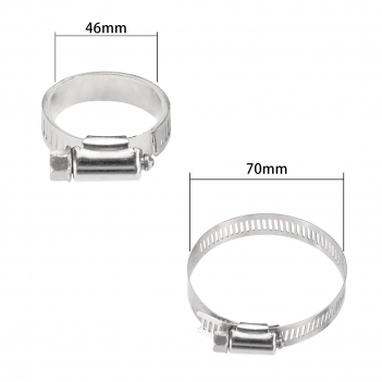 Stainless Steel Hose Clamp Thickened American Style Pipe Clamp