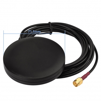 Protable 4G LTE Magnetic Mount Omni-directional SMA Male Antenna for 4G LTE Router Vehicle Truck RV Marine Boat Mobile Cell Phone Booster System