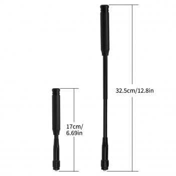 SMA Female Dual Band 136-174/400-470MHz flexible whip Antenna